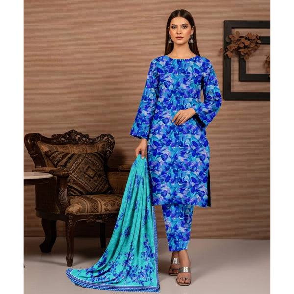 Banadora 3-Piece Linen Printed Suit