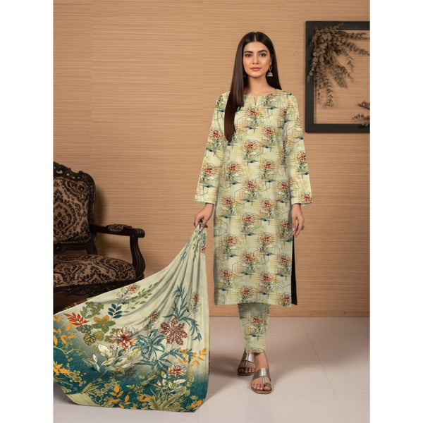 Banadora 3-Piece Linen Printed Suit