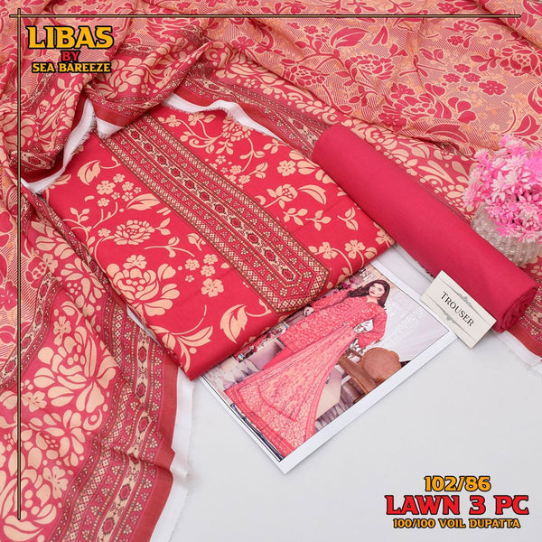 Exclusive lawn collection Digital Printed (102/86)