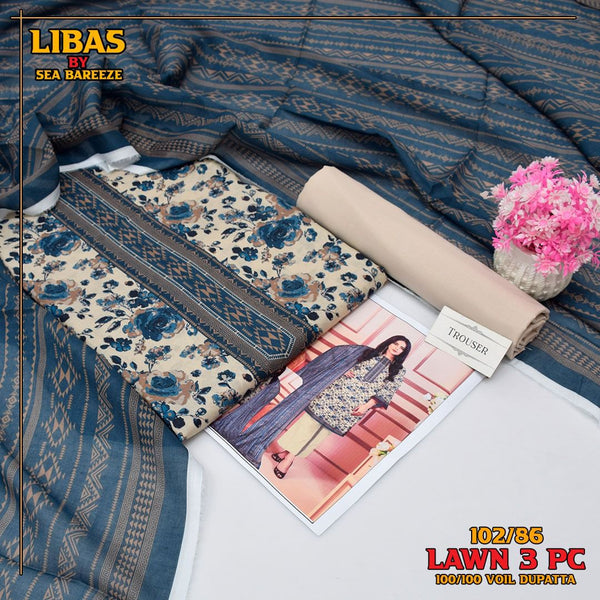 Exclusive lawn collection Digital Printed (102/86)