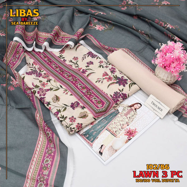 Exclusive lawn collection Digital Printed (102/86)