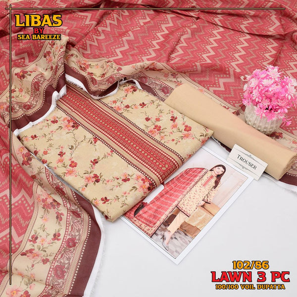 Exclusive lawn collection Digital Printed (102/86)
