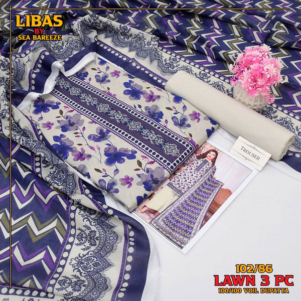 Exclusive lawn collection Digital Printed (102/86)