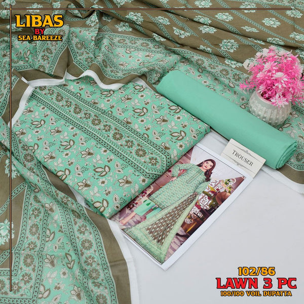 Exclusive lawn collection Digital Printed (102/86)