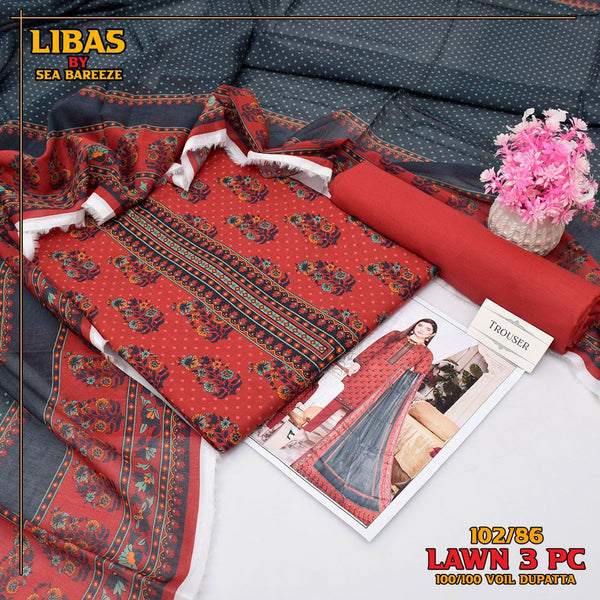 Exclusive lawn collection Digital Printed (102/86)