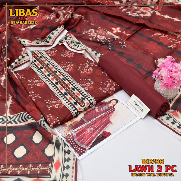 Exclusive lawn collection Digital Printed (102/86)