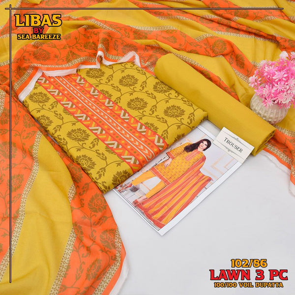 Exclusive lawn collection Digital Printed (102/86)