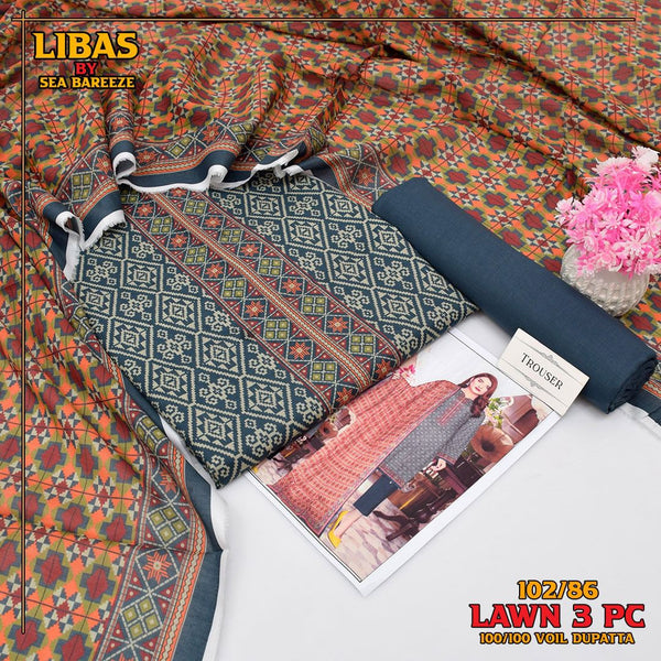 Exclusive lawn collection Digital Printed (102/86)