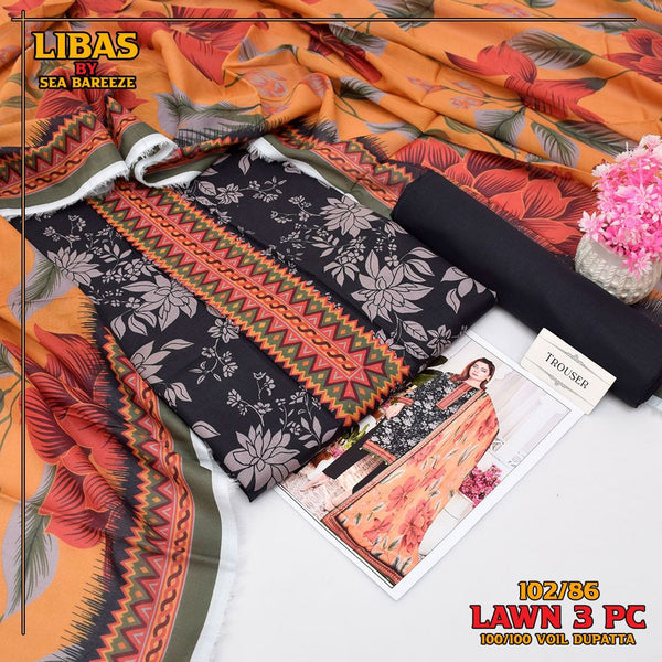 Exclusive lawn collection Digital Printed (102/86)