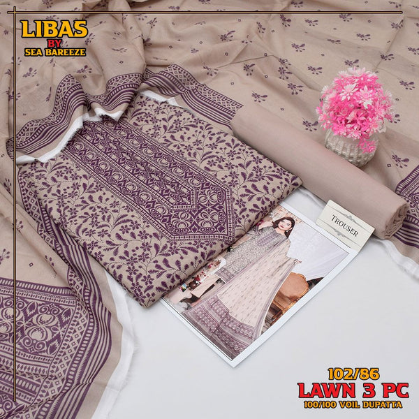 Exclusive lawn collection Digital Printed (102/86)